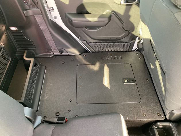 Jeep Gladiator 2019-Present JT 4 Door - Second Row Seat Delete Plate System - Premium Seat Delete Plate System by Xtreme Canopies