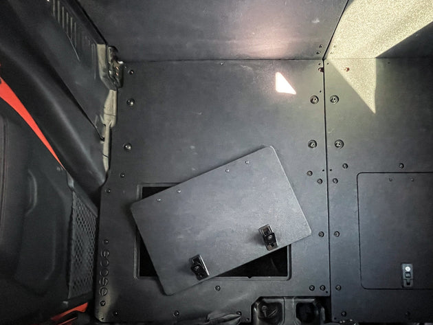Jeep Gladiator 2019-Present JT 4 Door - Second Row Seat Delete Plate System - Extended Platform - Premium Seat Delete Plate System by Xtreme Canopies