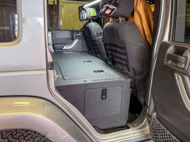 Jeep - Wrangler - 2007-2018 - JKU - 4 Door - Explore Series - Seat Delete Plate System - Second Row - Module Based - 8" Module - Premium Seat Delete Plate System by Xtreme Canopies