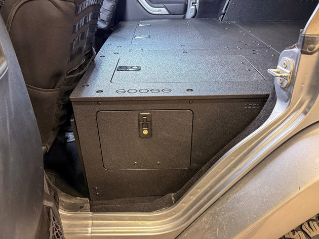Jeep - Wrangler - 2007-2018 - JKU - 4 Door - Explore Series - Seat Delete Plate System - Second Row - Module Based - 8" Module - Premium Seat Delete Plate System by Xtreme Canopies