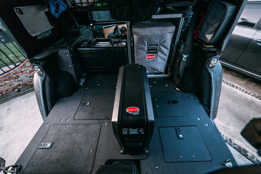 Legacy Product - Jeep Wrangler 2007-2018 JKU 4 Door - Second Row Seat Delete Plate System - Premium Seat Delete Plate System by Xtreme Canopies