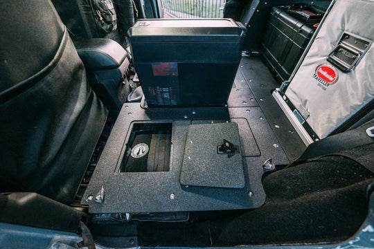 Legacy Product - Jeep Wrangler 2007-2018 JKU 4 Door - Second Row Seat Delete Plate System - Premium Seat Delete Plate System by Xtreme Canopies