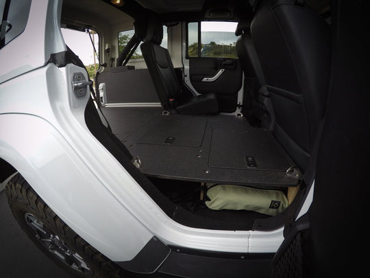Legacy Product - Jeep Wrangler 2007-2018 JKU 4 Door - Second Row Seat Delete Plate System - Premium Seat Delete Plate System by Xtreme Canopies