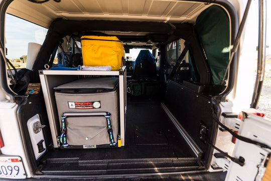 Legacy Product - Jeep Wrangler 2007-2018 JKU 4 Door - Second Row Seat Delete Plate System - Premium Seat Delete Plate System by Xtreme Canopies