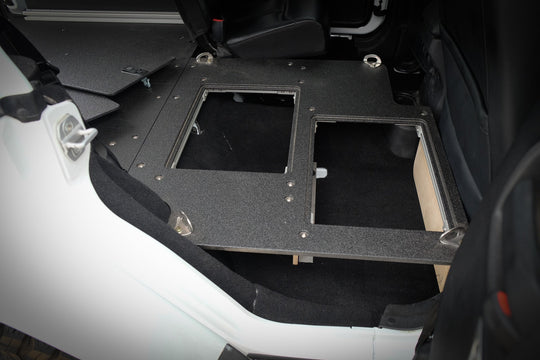 Legacy Product - Jeep Wrangler 2007-2018 JKU 4 Door - Second Row Seat Delete Plate System - Premium Seat Delete Plate System by Xtreme Canopies