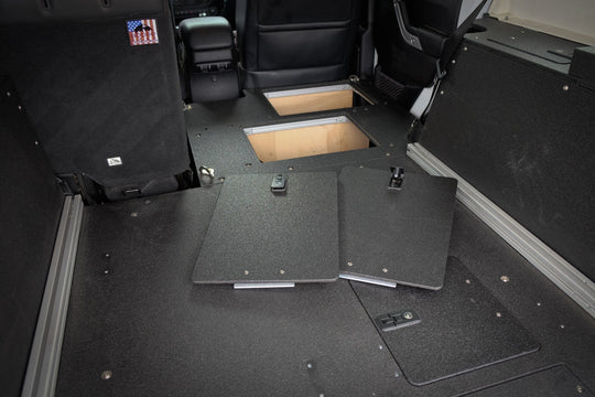 Legacy Product - Jeep Wrangler 2007-2018 JKU 4 Door - Second Row Seat Delete Plate System - Premium Seat Delete Plate System by Xtreme Canopies