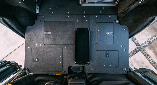 Legacy Product - Jeep Wrangler 2007-2018 JKU 4 Door - Second Row Seat Delete Plate System - Premium Seat Delete Plate System by Xtreme Canopies