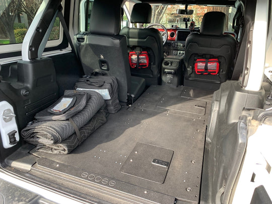 Jeep Wrangler 2018-2023 JLU 4 Door - Second Row Seat Delete Plate System - Premium Seat Delete Plate System by Xtreme Canopies