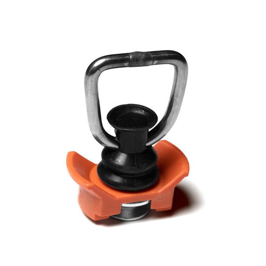 L-Track Tie Down O-Ring Fitting, Orange, 4-Pack - Premium Truck Accessory by Xtreme Canopies