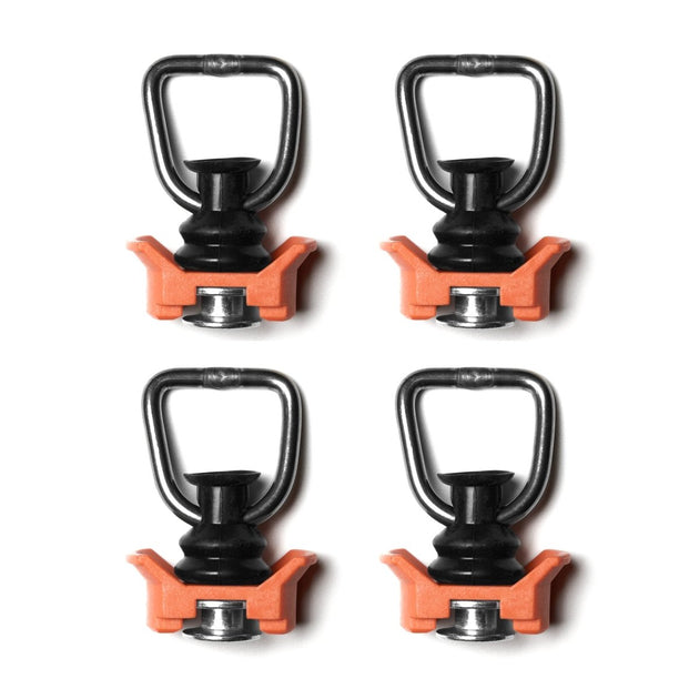L-Track Tie Down O-Ring Fitting, Orange, 4-Pack - Premium Truck Accessory by Xtreme Canopies