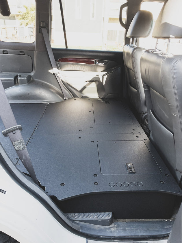 Lexus GX470 2002-2009 - Second Row Seat Delete Plate System - Premium Seat Delete Plate System by Xtreme Canopies