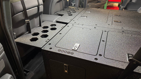 Lexus - GX550 - 2024-Present - Explore Series - Seat Delete Plate System - Second Row - 10" Module Based - Premium Goose Gear Plate by Xtreme Canopies