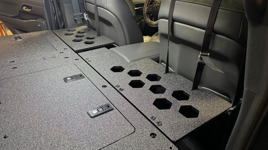 Lexus - GX550 - 2024-Present - Explore Series - Seat Delete Plate System - Second Row - 10" Module Based - Premium Goose Gear Plate by Xtreme Canopies