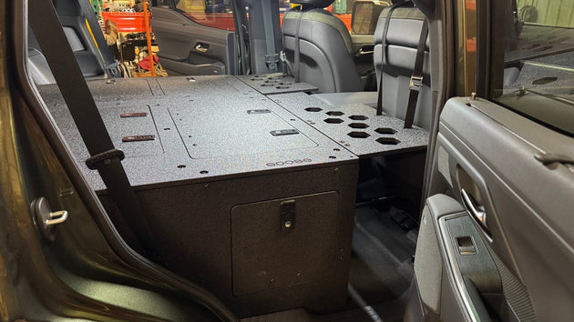 Lexus - GX550 - 2024-Present - Explore Series - Seat Delete Plate System - Second Row - 10" Module Based - Premium Goose Gear Plate by Xtreme Canopies