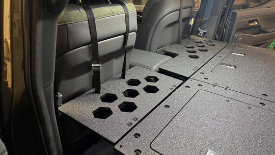 Lexus - GX550 - 2024-Present - Explore Series - Seat Delete Plate System - Second Row - 10" Module Based - Premium Goose Gear Plate by Xtreme Canopies