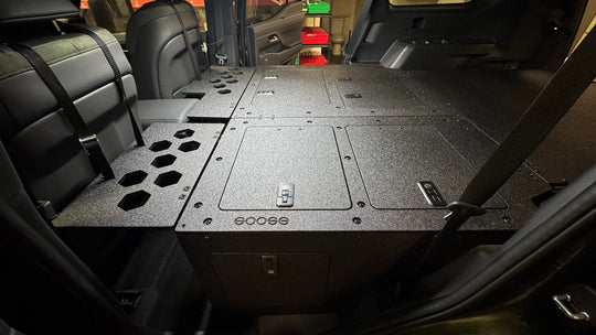 Toyota - 4 Runner - 2025-Present - 6th Gen - Non Hybrid - Explore Series - Stealth Sleep and Storage Package - Premium Seat Delete Plate System by Xtreme Canopies