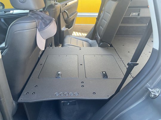 Porsche Cayenne 2011-2017 2nd Gen. - Second Row Seat Delete Plate System - Premium Seat Delete Plate System by Xtreme Canopies