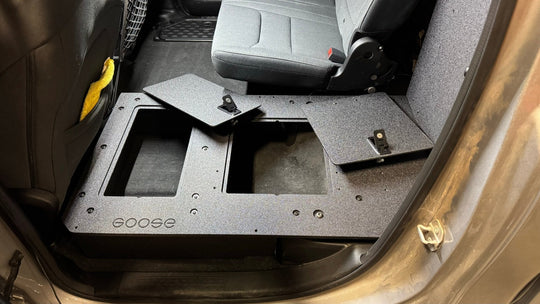 RAM - 1500 - 2019-Present - 5th Gen. - Crew Cab - Explore Series - Second Row Seat Delete Plate System - Premium Seat Delete Plate System by Xtreme Canopies