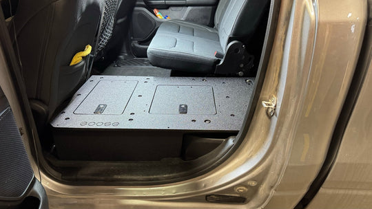 RAM - 1500 - 2019-Present - 5th Gen. - Crew Cab - Explore Series - Second Row Seat Delete Plate System - Premium Seat Delete Plate System by Xtreme Canopies