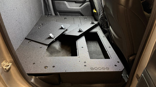 RAM - 1500 - 2019-Present - 5th Gen. - Crew Cab - Explore Series - Second Row Seat Delete Plate System - Premium Seat Delete Plate System by Xtreme Canopies