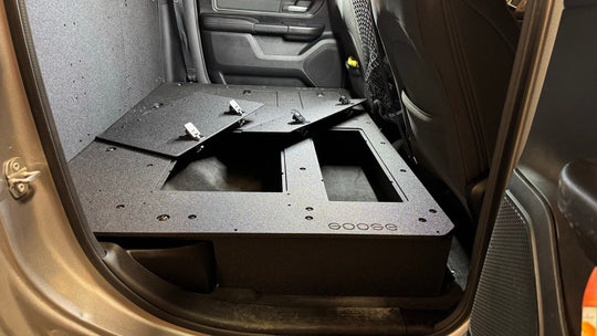 RAM - 1500 - 2019-Present - 5th Gen. - Crew Cab - Explore Series - Second Row Seat Delete Plate System - Premium Seat Delete Plate System by Xtreme Canopies