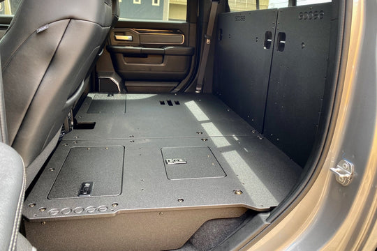 Ram 2500/3500 2009-Present 4th & 5th Gen. Crew Cab - Second Row Seat Delete Plate System - Premium Seat Delete Plate System by Xtreme Canopies