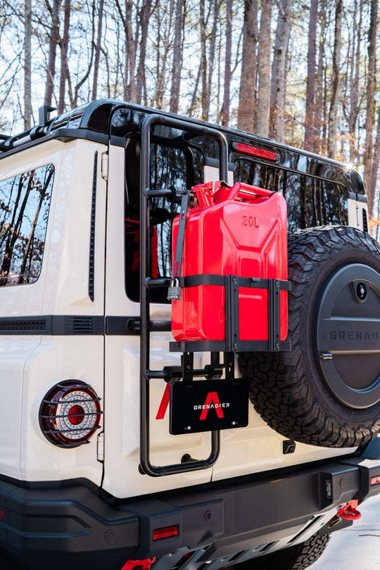 20L NATO Jerry Can Carrier for Side & Rear-Ladder Accessory Carriers - Premium Truck Accessory by Xtreme Canopies