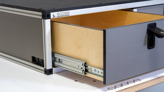 Side x Side Drawer Module - 41 3/8" Wide x 28" Depth - Premium Drawers by Xtreme Canopies