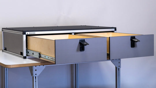 Side x Side Drawer Module - 41 3/8" Wide x 28" Depth - Premium Drawers by Xtreme Canopies