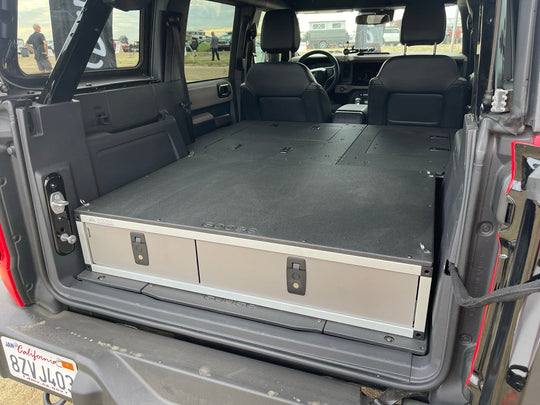 Stealth Sleep and Storage Package for Ford Bronco 2021-Present 6th Gen. 4 Door - Premium Packages by Xtreme Canopies