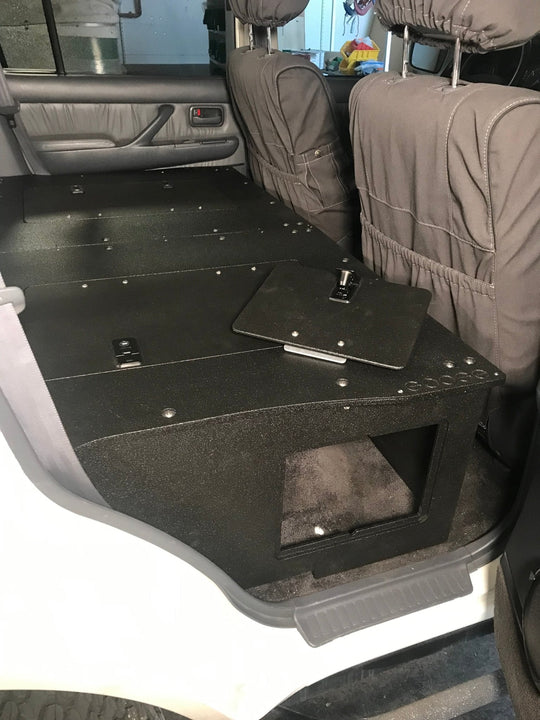 Stealth Sleep and Storage Package for Toyota Land Cruiser 1991-1997 80 Series - 43-3/8" W x 8" H x 40" D - Premium Drawers by Xtreme Canopies