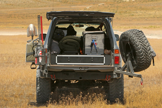 Stealth Sleep and Storage Package for Toyota Land Cruiser 1991-1997 80 Series - 43-3/8" W x 8" H x 40" D - Premium Drawers by Xtreme Canopies