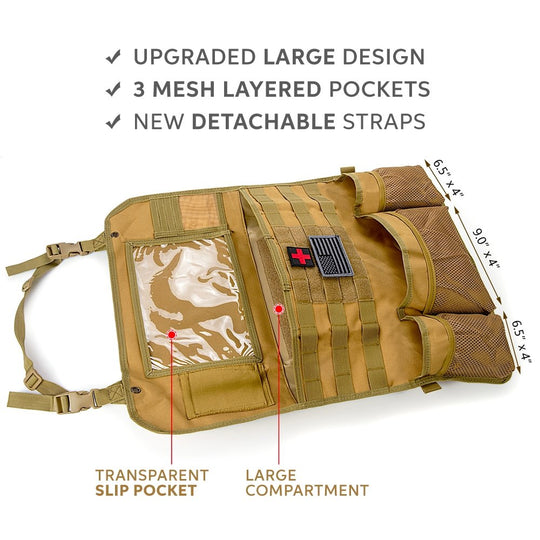 Tactical MOLLE Seat Organizer v3 - Premium organizer by Xtreme Canopies