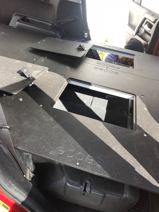 Toyota 4Runner 2010-2024 5th Gen. - Second Row Seat Delete Plate System - Module Height - Premium Seat Delete Plate System by Xtreme Canopies