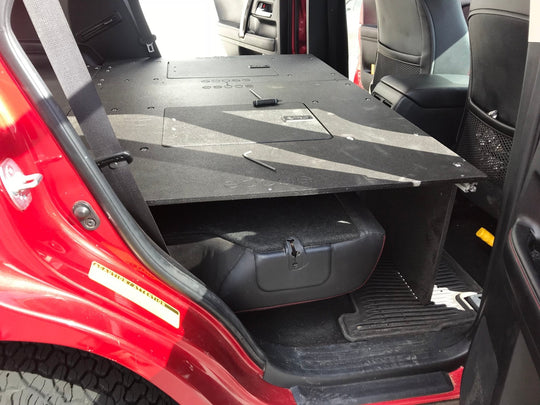Toyota 4Runner 2010-2024 5th Gen. - Second Row Seat Delete Plate System - Module Height - Premium Seat Delete Plate System by Xtreme Canopies