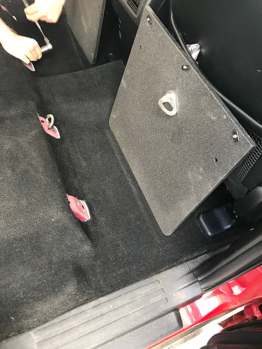 Toyota 4Runner 2010-2024 5th Gen. - Second Row Seat Delete Plate System - Module Height - Premium Seat Delete Plate System by Xtreme Canopies