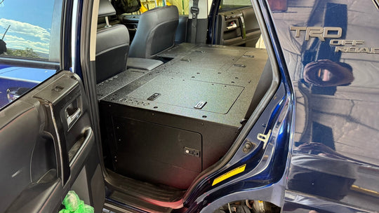 Toyota - 4Runner - 2010-2024 - 5th Gen - Standard - Explore Series - Seat Delete Plate System - Second Row - V2 - 10" Module Based - Premium Seat Delete Plate System by Xtreme Canopies