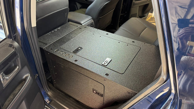 Toyota - 4Runner - 2010-2024 - 5th Gen - Standard - Explore Series - Seat Delete Plate System - Second Row - V2 - 10" Module Based - Premium Seat Delete Plate System by Xtreme Canopies