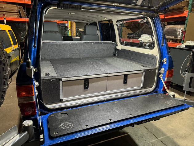 Toyota Land Cruiser 1980-1989 60 Series - Side x Side Drawer Module with Fitted Top Plate - 41 3/8"W x 9-1/2"H  x 40"D - Premium Drawers by Xtreme Canopies