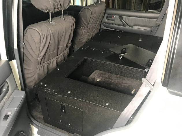 Toyota Land Cruiser 1991-1997 80 Series - Second Row Seat Delete Plate System - Module Height Platform - Premium Seat Delete Plate System by Xtreme Canopies