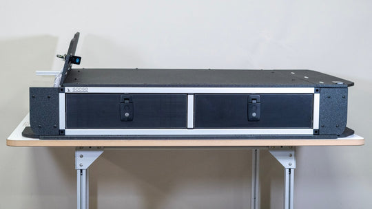 Toyota Land Cruiser 1991-1997 80 Series - Side x Side Drawer Module with Fitted Top Plate - 43-3/8" W x 8" H x 40" D - Premium Drawers by Xtreme Canopies