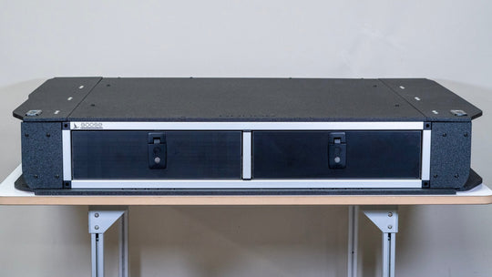 Toyota Land Cruiser 1991-1997 80 Series - Side x Side Drawer Module with Fitted Top Plate - 43-3/8" W x 8" H x 40" D - Premium Drawers by Xtreme Canopies