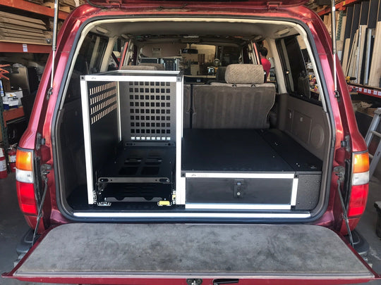 Toyota Land Cruiser 1991-1997 80 Series - Single Drawer Module with Fitted Top Plate - 24-3/16"W x 8"H x 40"D - Premium Drawers by Xtreme Canopies