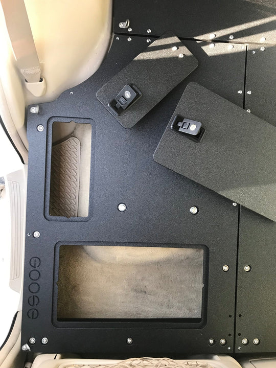 Toyota Land Cruiser 1998-2007 100 Series - Second Row Seat Delete Plate System - Premium Seat Delete Plate System by Xtreme Canopies