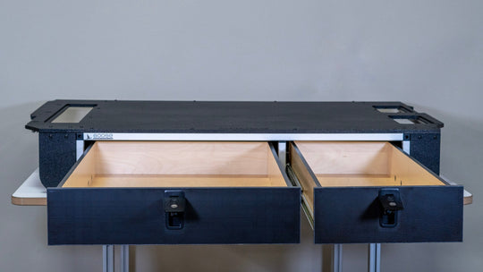 Toyota Land Cruiser 1998-2007 100 Series - Side x Side Drawer Module with Fitted Top Plate - Premium Drawers by Xtreme Canopies