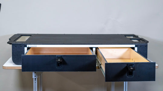 Toyota Land Cruiser 1998-2007 100 Series - Side x Side Drawer Module with Fitted Top Plate - Premium Drawers by Xtreme Canopies