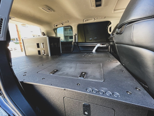 Toyota Land Cruiser 2008-2021 200 Series - Second Row Seat Delete Plate System - Module Height Platform - Premium Seat Delete Plate System by Xtreme Canopies