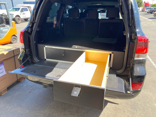 Toyota Land Cruiser 2008-2021 200 Series - Side x Side Drawer Module with Fitted Top Plate - Premium Drawers by Xtreme Canopies