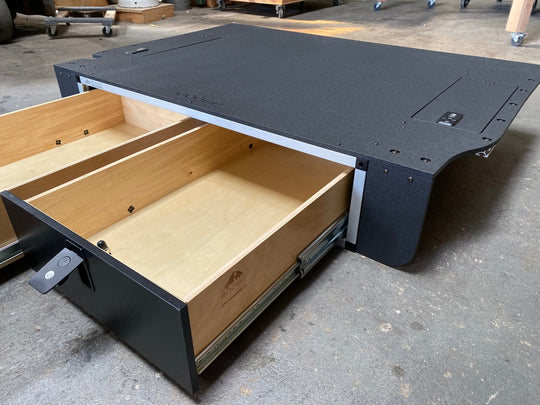 Toyota Land Cruiser 2008-2021 200 Series - Side x Side Drawer Module with Fitted Top Plate - Premium Drawers by Xtreme Canopies