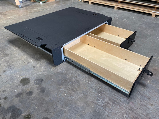 Toyota Land Cruiser 2008-2021 200 Series - Side x Side Drawer Module with Fitted Top Plate - Premium Drawers by Xtreme Canopies